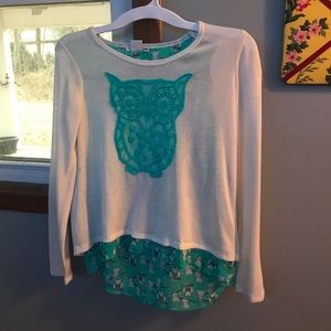 Owl shirt with under layer